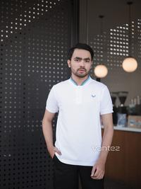 Gambar Baju Polo Pria Vantez Lengan Pendek - Polo Shirt Kerah Casual Koko - putih, M dari vantez.id Kab. Bandung 1 Tokopedia