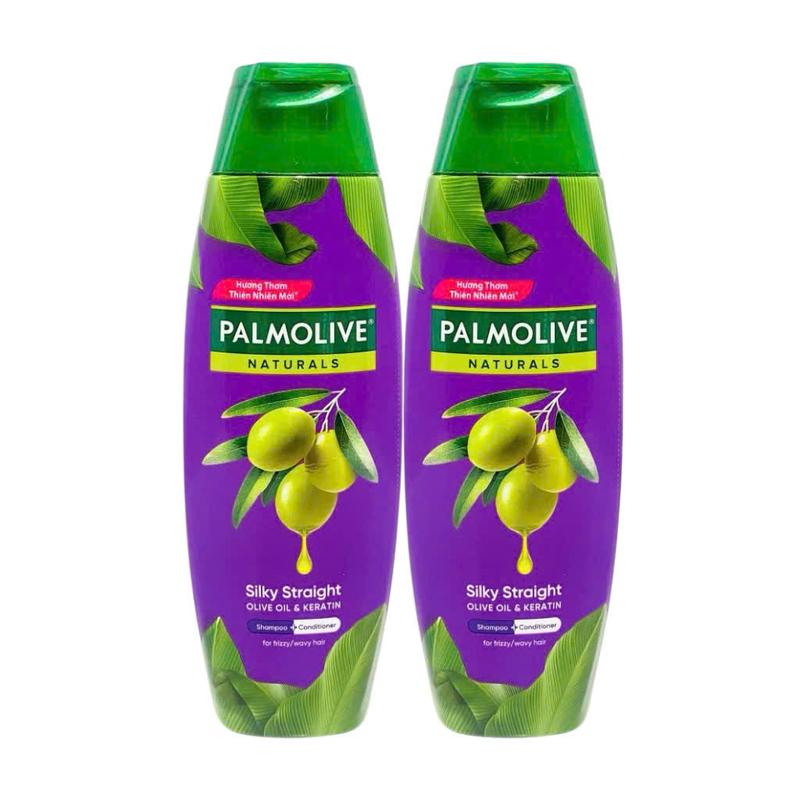 (180g x 2) Combo 2 Chai Dầu Gội Xả 2in1 Palmolive Naturals chiết xuất thiên nhiên 180ml