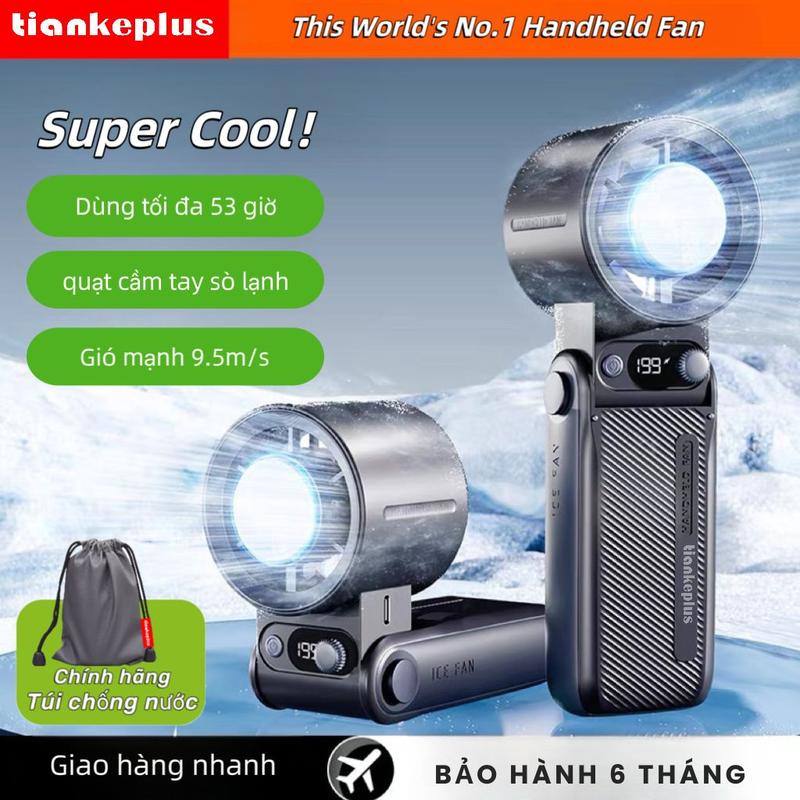 【official TiankePlus TF30 Ultra Quạt điện Cầm Tay Pin Trâu, Chức Năng Lạnh, Gấp Gọn Tiện Lợi, Up To 52 Giờ, Bảo Hành 6 Tháng .