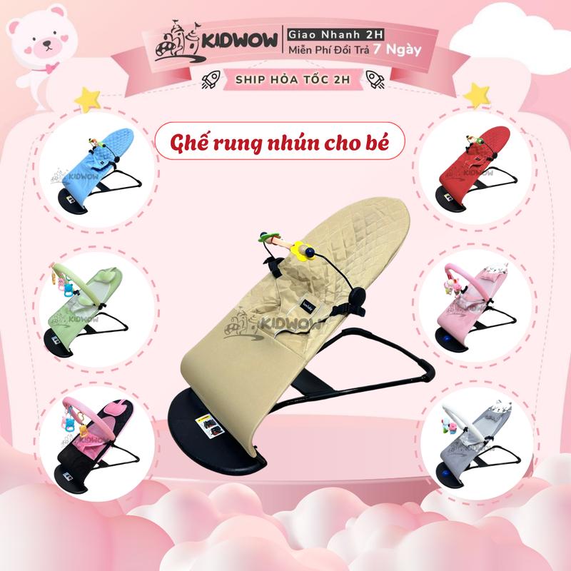 Ghế Nhún Rung Cho Bé KIDWOW Đa Năng Đáng Yêu Cho Bé Sơ Sinh