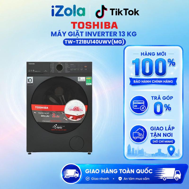 TW-T21BU140UWV(MG) - Máy giặt Toshiba Inverter 13 kg TW-T21BU140UWV(MG)