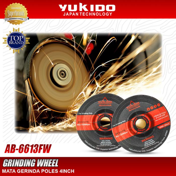 Gambar Yukido Batu Poles Gerinda 4INC / Grinding Wheel Yukido AB-6613FW dari PT. YUKIDO POWER TEKNIK Kab. Tangerang Tokopedia
