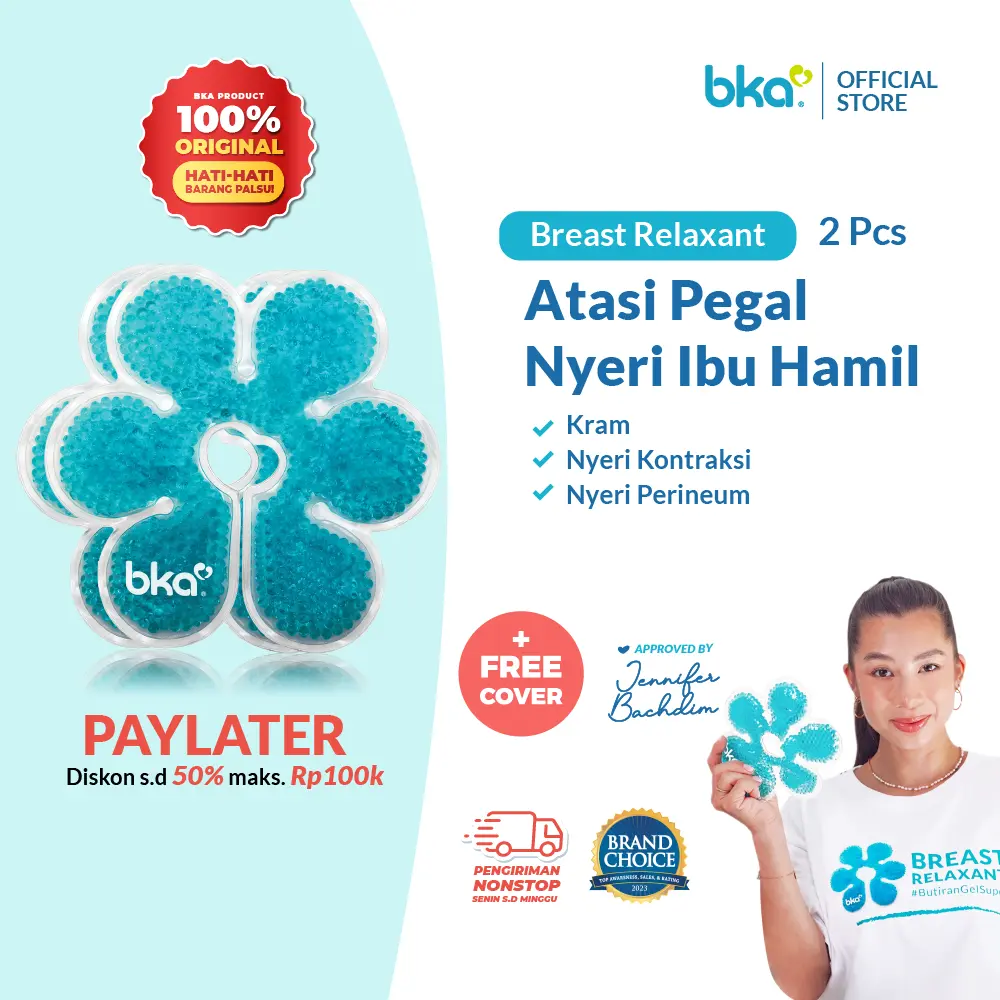 Breast Relaxant BKA isi 2 pcs Perlengkapan Wajib Ibu Hamil [Free Cover] Payudara Perawatan
