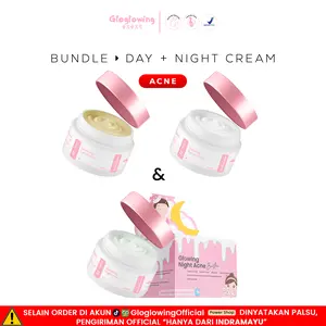 GLOGLOWING Day + Night Acne [Bundling Cream Wajah]