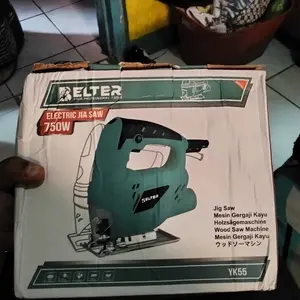 BELTER Mesin Jigsaw Gergaji Triplek Potong Kayu Listrik Jig Saw YK55 & YK57 750W 220V 50Hz 600-3200r/min Kualitas Profesional