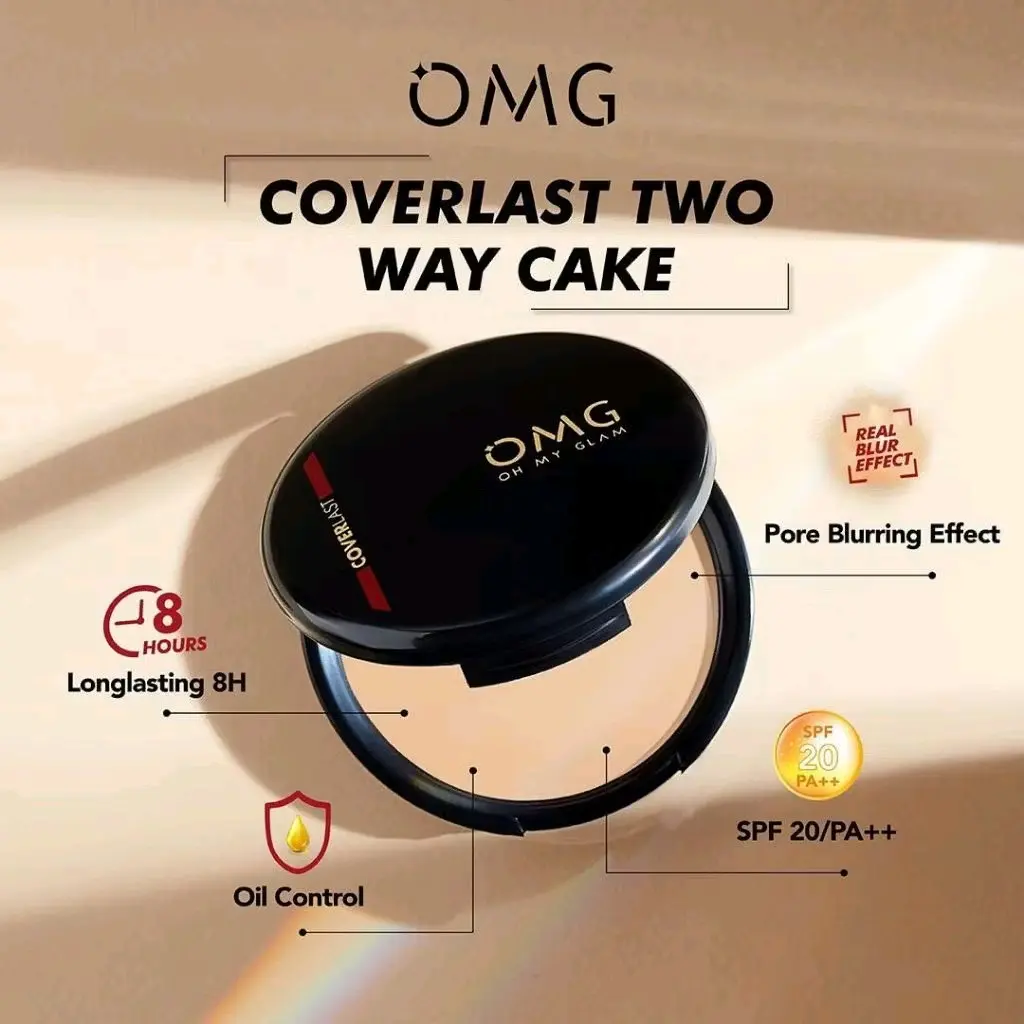 OMG two way cake/ Omg bedak padat / omg padat matte/ OMG Coverlast two way cake ORIGINAL 100%