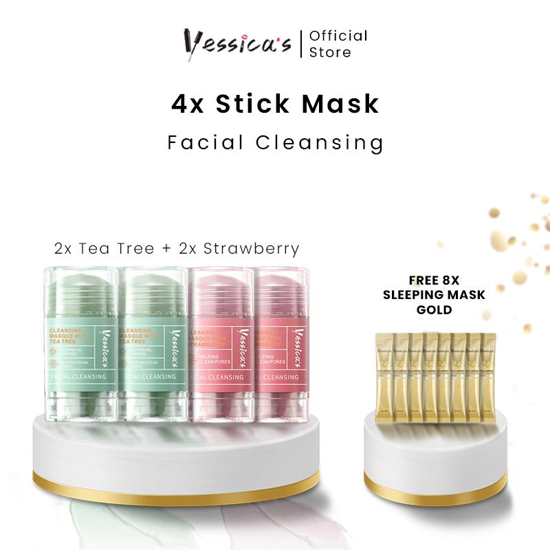 FYC - Yessica's Tea Tree & Strawberry Anti Pores & Acne Clay Stick Mask 7