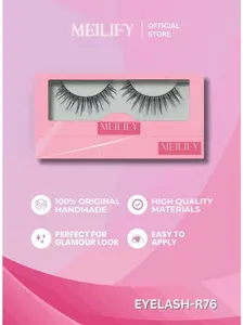 MEILIFY | Bulu Mata R76 | Eyelash Extension Natural Lentik Mudah Dipasang Salon & Rumahan