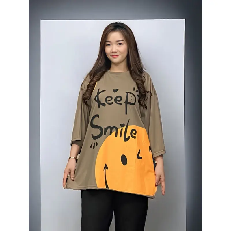 GR ATASAN WANITA OVERSIZE LD135 CM KAOS WANITA JUMBO SR2593 5