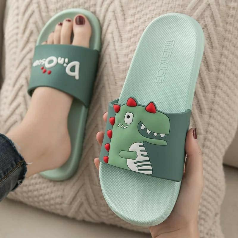 Sendal Slop Wanita Karakter Sendal Dino Lucu Sandal 3