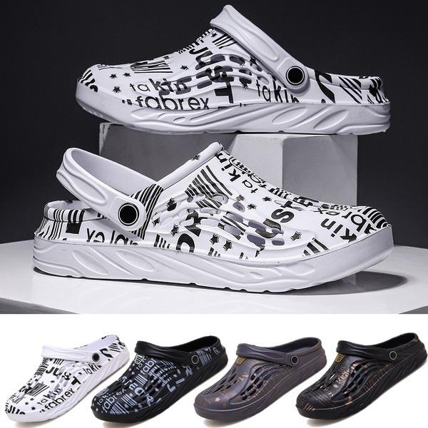 2021 Summer Slippers Men Hollow Out Breathable Beach Flip Flops Unisex Casual Slip-on Flats Sandals Men Shoes size 45 Zapatos