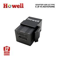 Gambar ADAPTER USB 3.0 TYPE C (F-F) KEYSTONE HOWELL | Adaptor Type C Female To Female dari Howell Official Store Kota Administrasi Jakarta Utara 2 Tokopedia