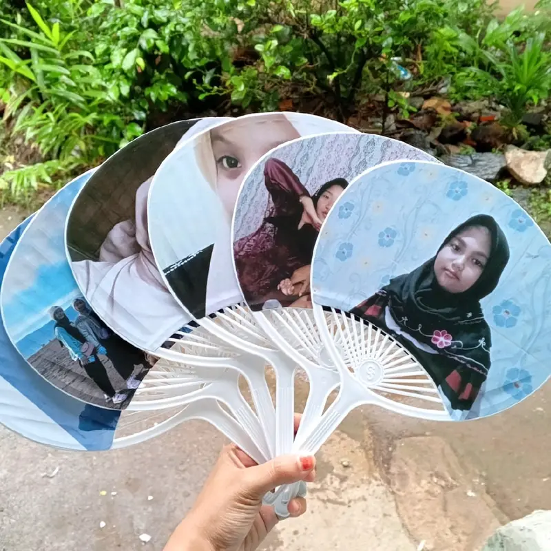 Kipas Kerang Custom dengan Foto Sendiri - Hadiah Unik dan Personal - Kertas 2