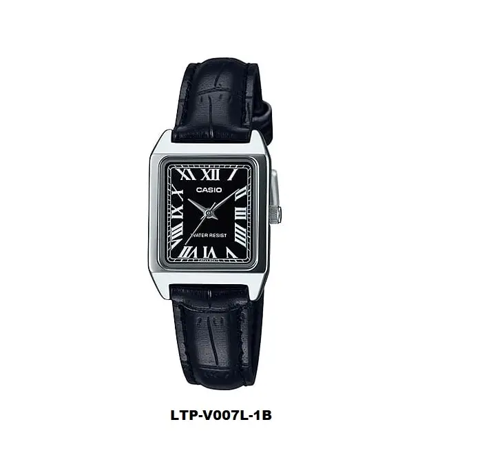 Watchwagon LTP-V007L-1B Analog Quartz Ladies Watch with leather band