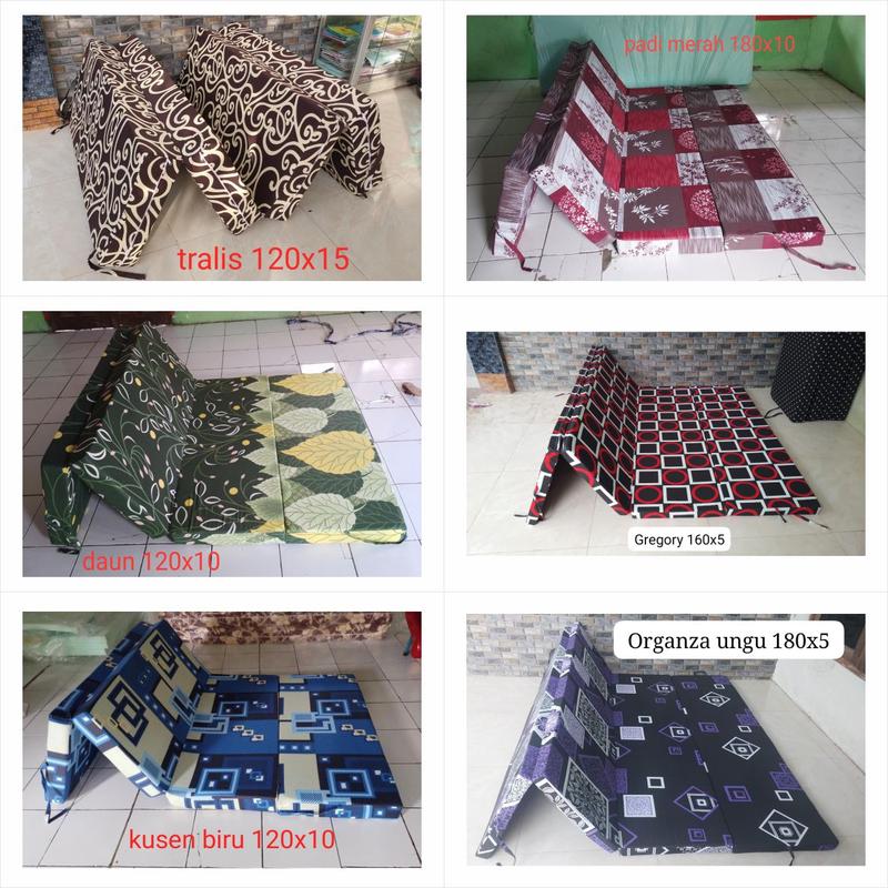 Sarung/Cover Kasur Lipat Inoac Resleting Tebal 15 Cm - Motif Custom - PolyTC Awet 2