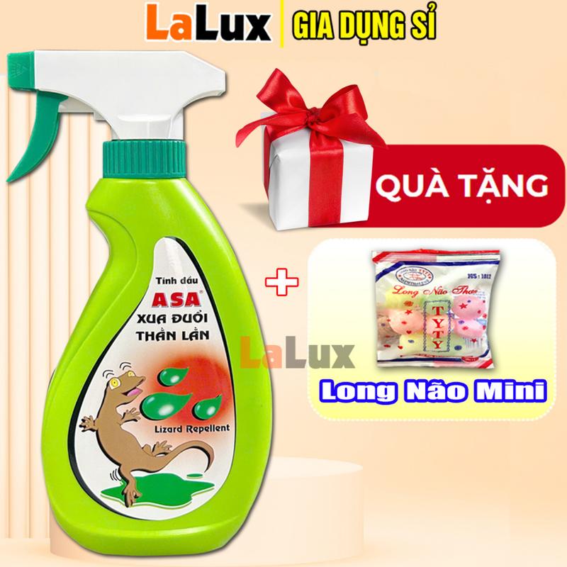  1 Chai Xịt Đuổi Thằn Lằn ASA Tặng Kèm Long Não Mini - Tinh Dầu Xua Đuổi Thạch Sùng Lalux 