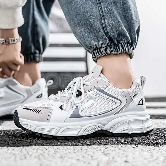 FED Sepatu Running Nakahara White Putih Kasual Pria Wanita Cowok Shoes Sneakers Terbaru Kekinian Casual 5