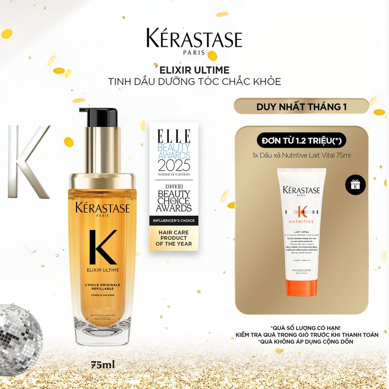  Tinh dầu dưỡng tóc chắc khỏe Kérastase Elixir Ultime 75ml 