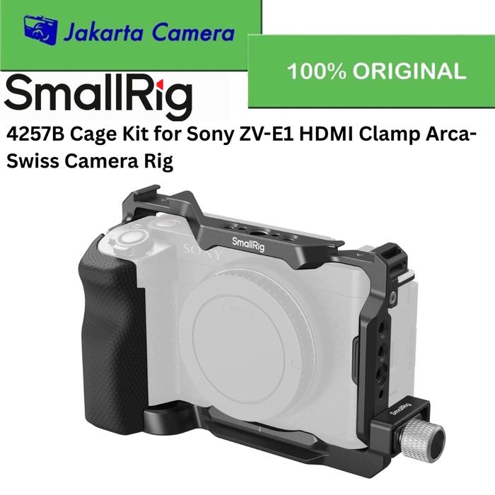 Gambar SMALLRIG 4257B Cage Kit for Sony ZV-E1 HDMI Clamp Arca-Swiss Camera Rig dari JakartaCamera Kota Administrasi Jakarta Barat Tokopedia