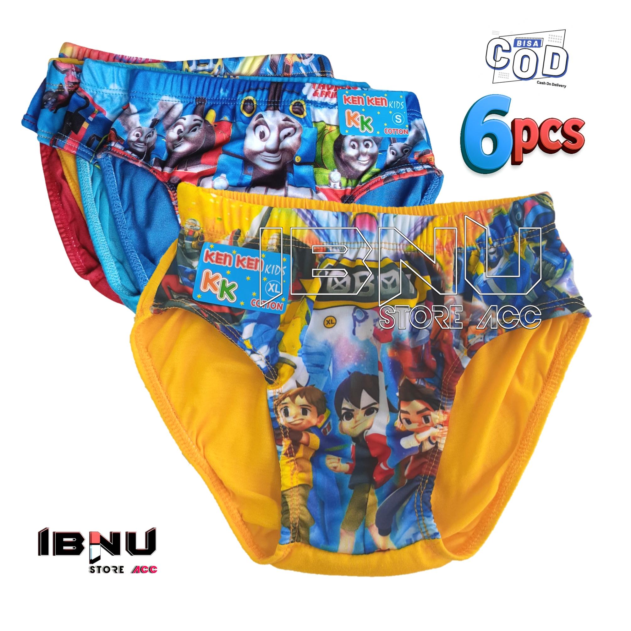 6pcs Sempak Celana Dalam Anak Laki-laki Motif Gambar Kartun Nyaman Bahan Katun Spandex Halus Cocok untuk Keseharian Anak Fashion cangcut 6pcs Sempak Celana Dalam Anak Laki-laki Motif Gambar Kartun Nyaman Bahan Katun Spandex Halus Cocok untuk Keseharian Anak Fashion cangcut