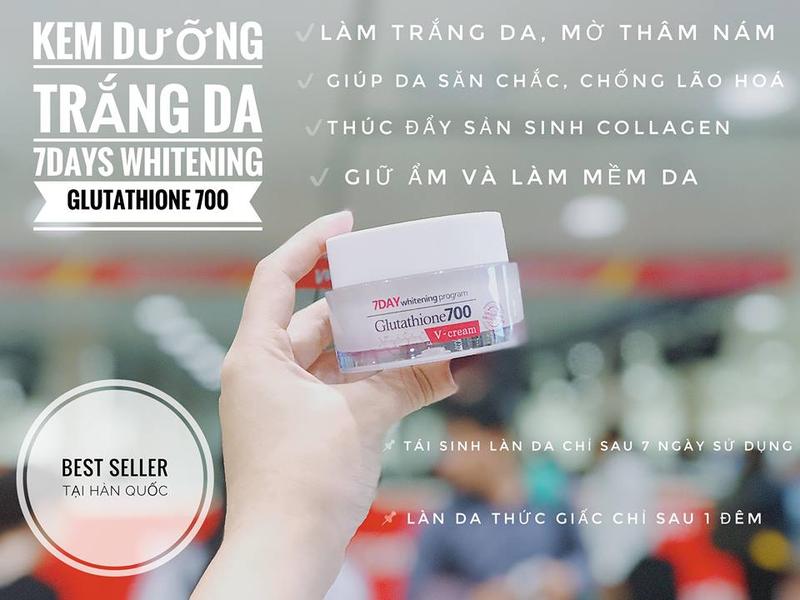 Kem Dưỡng Da ANGEL’S LIQUID 7DAY WHITENING PROGRAM GLUTATHIONE 700 V