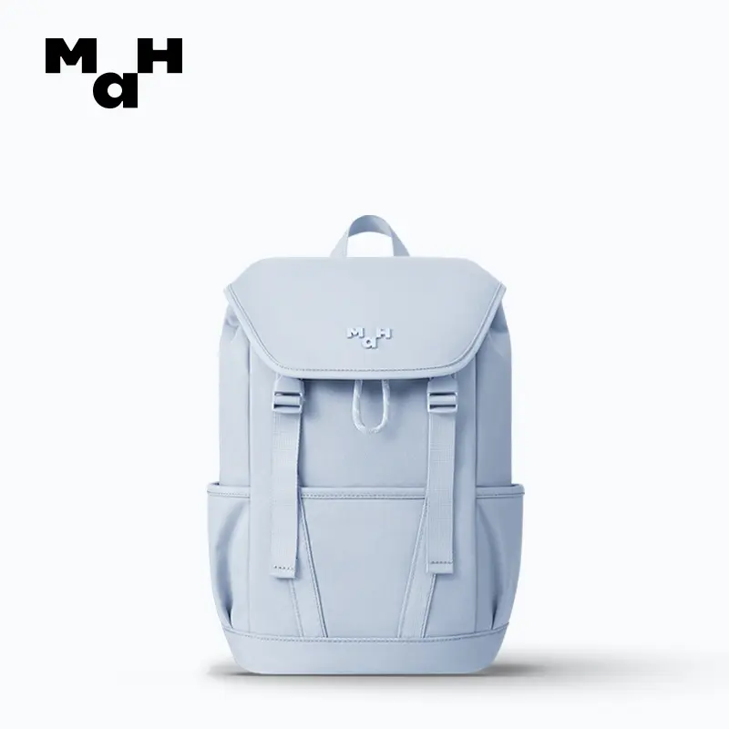 Simple Solid Color Shoulder Backpacks Bookbags Nylon Large Capacity Travel Knaps Solid Color Backpack, Nylon Travel Bag, Large Capacity  main image 2