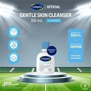 Cetaphil Gentle Skin Cleanser 59ml dengan Niacinamide, Glycerin dan Panthenol Sabun Pembersih Muka Untuk Segala Jenis Kulit