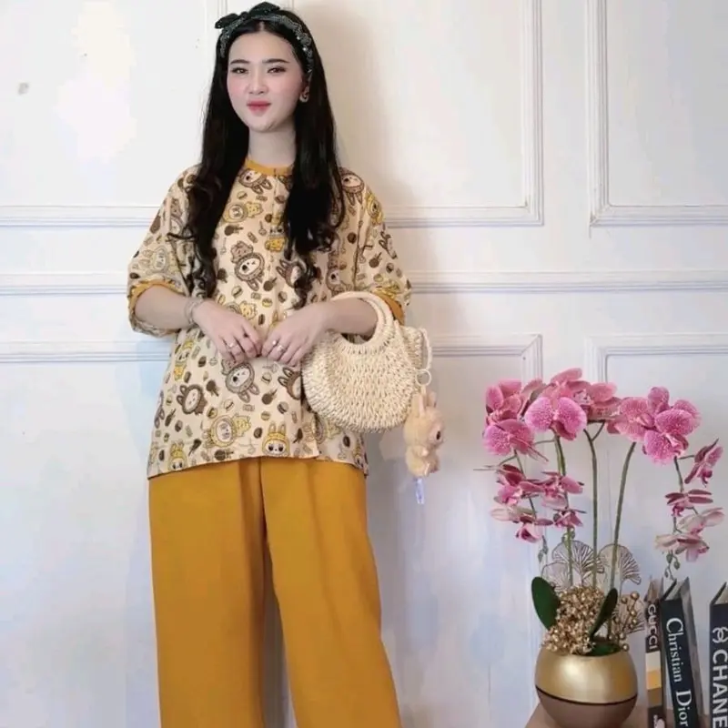 setelan corean kringkel mix rayon Dewasa 2