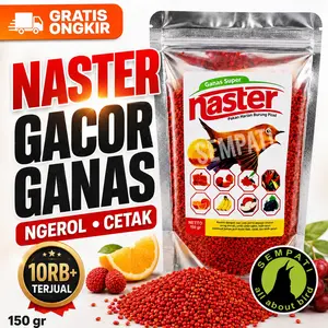 SEMPATI Naster Ganas Super Cetar Nektar Nectar Voer Pleci Pakan Makanan Burung Ciblek Decu Sogon Prenjak Gelatik Pur Nastar Premium untuk Harian Lomba Auto Gacor Ngalas