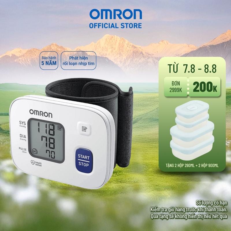 Máy Đo Huyết Áp Cổ Tay Omron HEM-6161