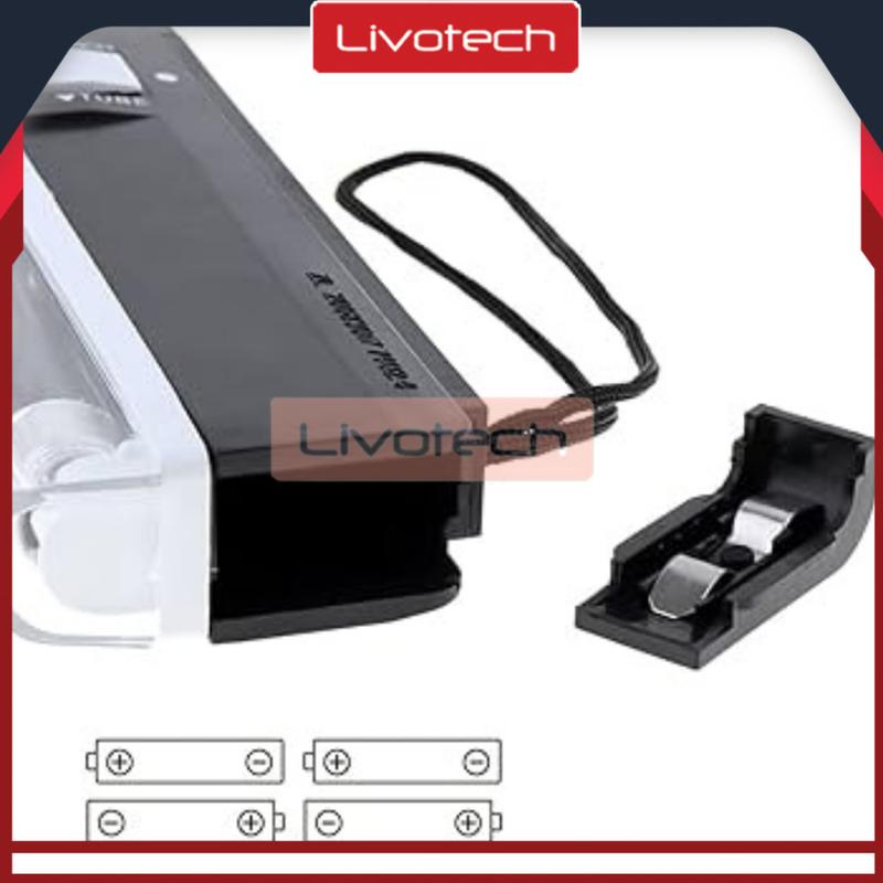 Detektor Uang Mini Portable dengan Lampu UV - Hitam 3