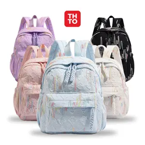 THTO Backpack Korean Harajuku Backpack small Warna Pastel Color Wanita Dewasa A205