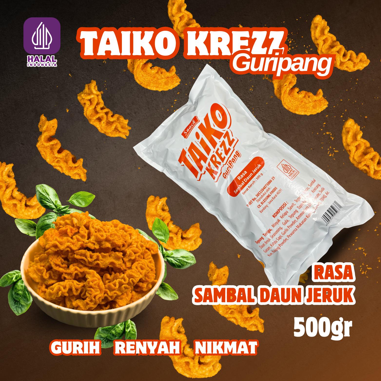 [COD] TAIKO KREZZ 1KG 500g Camilan Ekstrudat Puffed Snack Viral Rasa Baru Gurih Renyah Premium Makanan Ringan Kiloan Murah Snack Jadul Kontemporer Teman Nonton Nagih Crispy Halal Keripik Enak Lezat