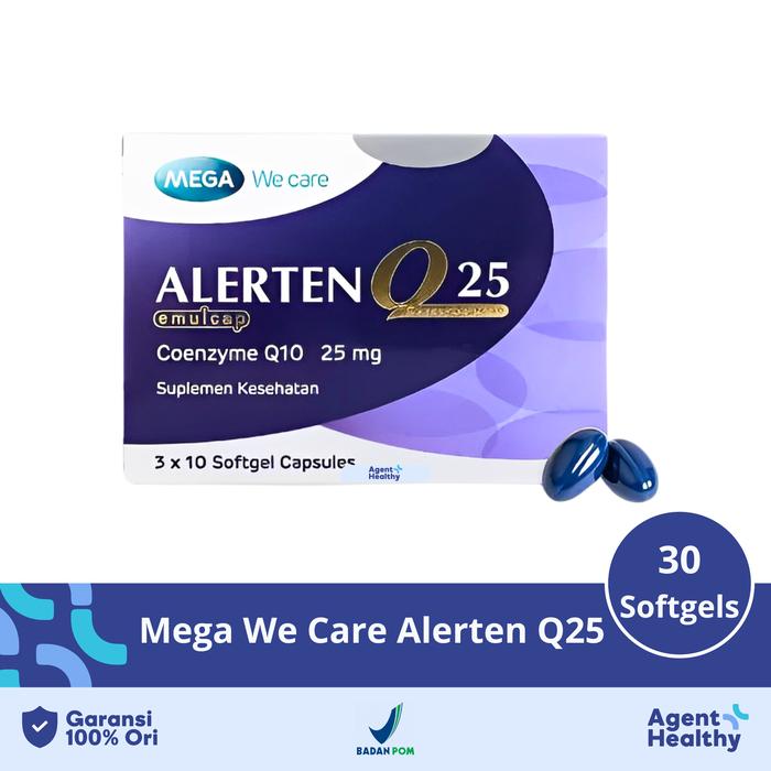 Gambar Mega We Care Alerten Q25 isi 30 Softgels - Memelihara Kesehatan Jantung dari Agent Healthy Kota Administrasi Jakarta Pusat Tokopedia