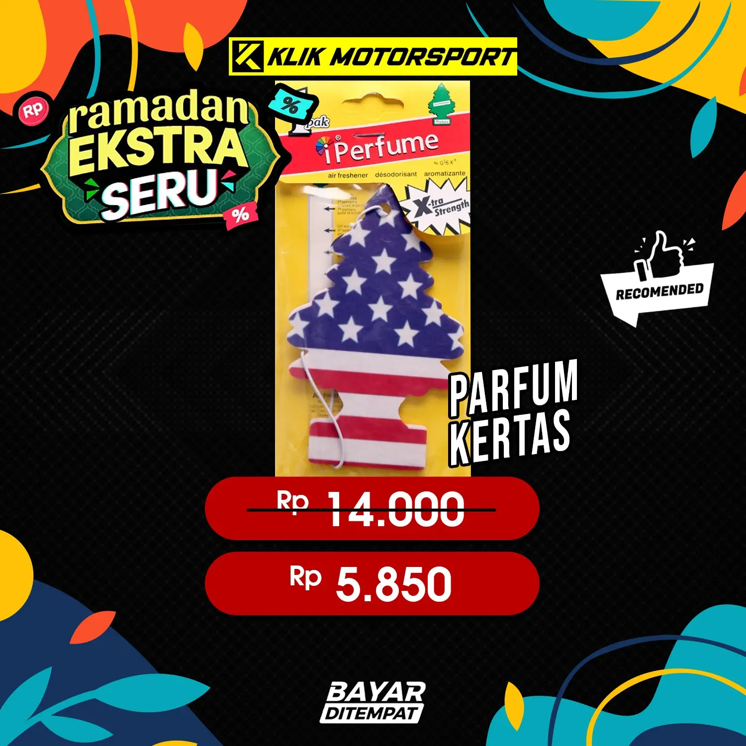 iPerfume Parfum Pengharum Mobil Gantung Kertas iPerfume GLSX - Car Hanging Perfume