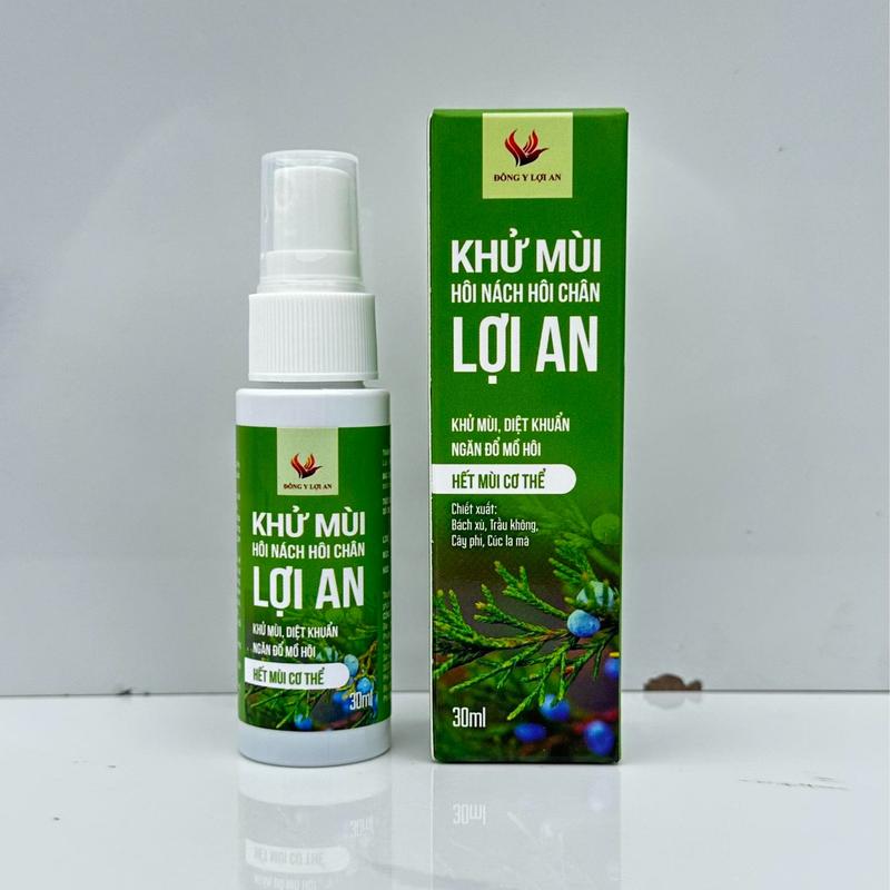  XỊT KHỬ MÙI LỢI AN - Giúp Khử Mùi Hôi Nách Hôi Chân Cho Cả Nam và Nữ 30ml 