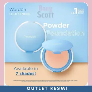 Wardah Lightening Powder Foundation Two Way Cake Light Feel/ Wardah Lightening TWC Light Feel