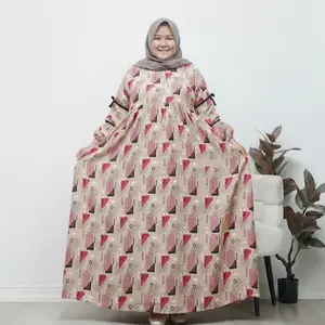 Gamis rayon jumbo LD 150  Wanita Dress rayon super jumbo muat bb 100 kg++ busui Dress rayon kekinian