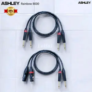 Kabel Akai to Akai Left Right Mono 75cm (Konektor Audio Mixer ke Soundcard) Ashley Rainbow 8000 Original