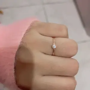 Cincin Emas Classic Solitaire Rose Gold 17K Semar Nusantara