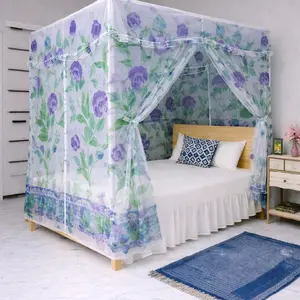 Mawar Kelambu Tenda Jumbo 200x200 Motif Bunga Manohara Super Jumbo 5 Varian Warna Biru Ungu Hijau Orange Pink Medoga Tidur Lipat Kelambu Murah Kotak Bunga