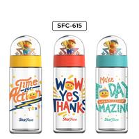 Gambar Botol Minum Kaca 310ML SFC-615 Stainless - Merah dari Ollahomeliving Kota Bogor 1 Tokopedia