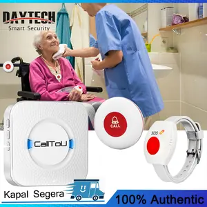 Daytech Bel Rumah Wireless Waterproof Emergeny Bel Tanpa Kabel Bel Lansia Bel Orang Sakit Bell Orang Tua Bell Rumah Wireless Bel Pintu Digunakan di rumah sakit, klinik, dan rumah