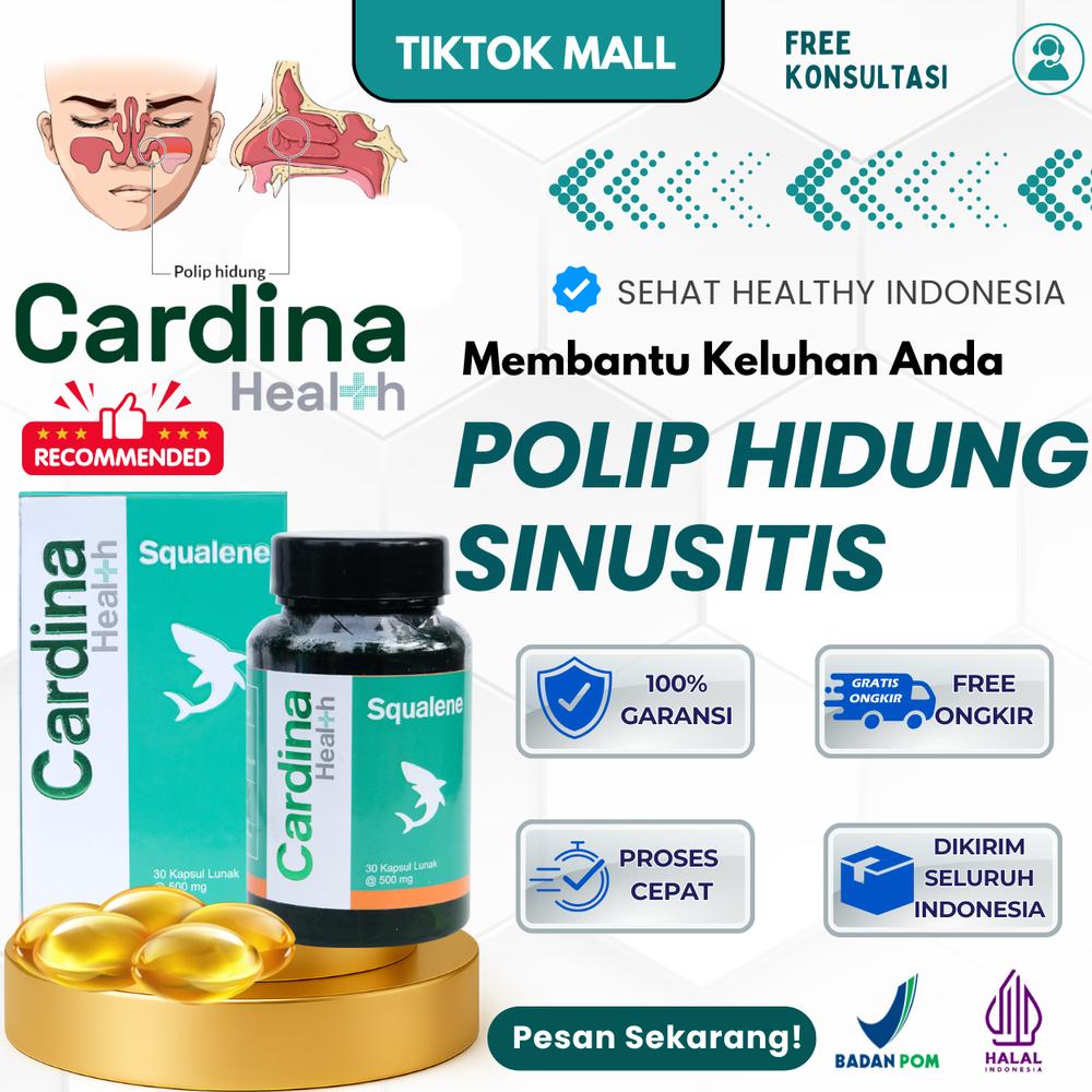 Cardina Membantu Polip Hidung, Sinusitis Flu Filek Gatal Hidung, Flu Menahun Filek Gatal Hidung, Sinus Bau, TBC Asma, Halal BPOM pembersih paru-paru Kotor HALAL BPOM