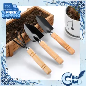 3 Set Gardening Premium Mini Shovel / Sekop Garpu Cangkul Mini Set Sekop / Set Berkebun Murah
