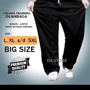 100 dapat 4 Big size Celana Training Jumbo Celana olahraga Celana harian