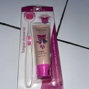 Wowsmile Gel Pembersih Lidah - Gratis Sikat Lidah - Rasa Peach Mint - Menghilangkan Bau Mulut - Membersihkan Lidah - Nafas Segar -