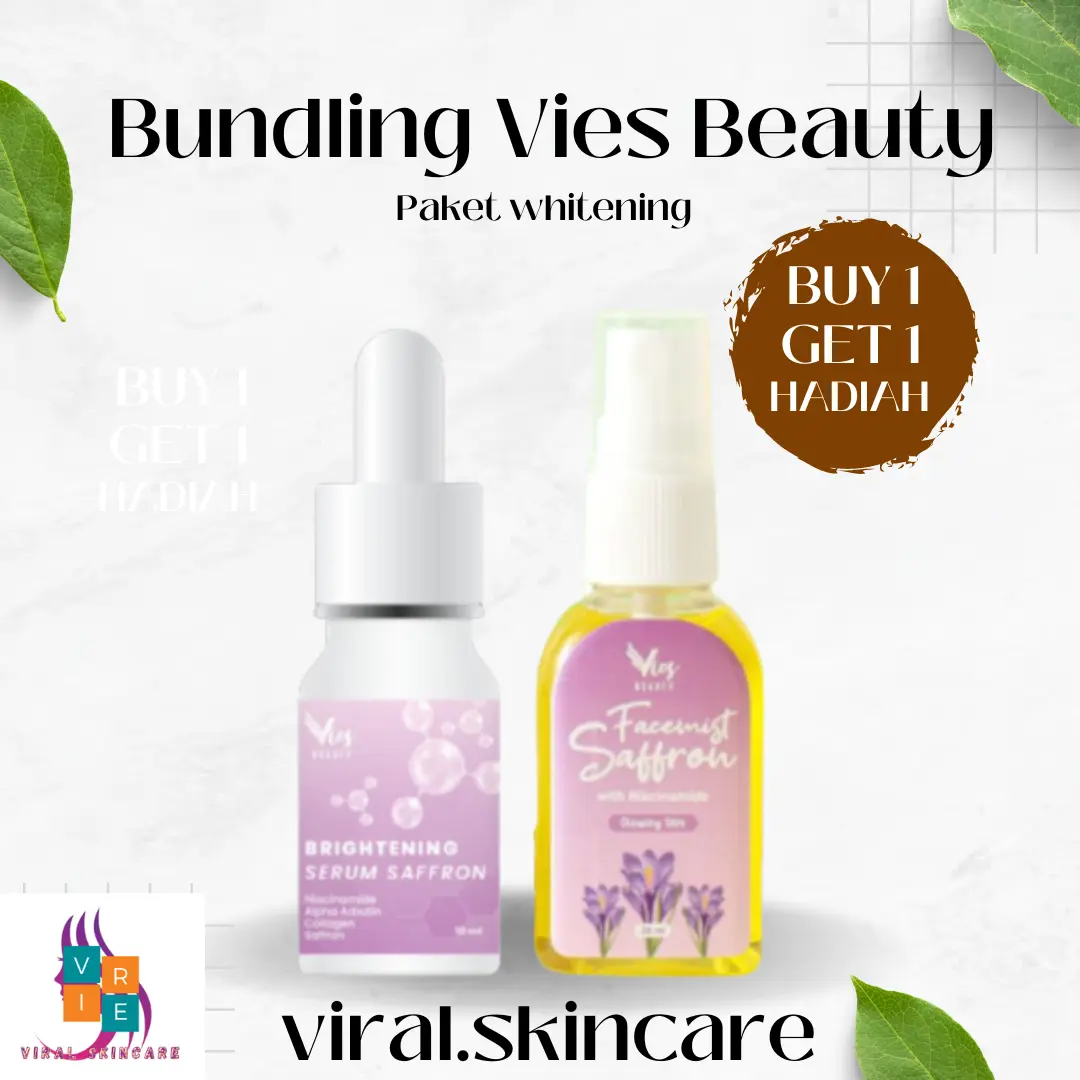 Vies Beauty Bundling Serum Facemist Saffron 100% Original