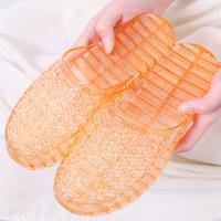 Gambar OKAIDO OFFICIAL STORE Sandal Selop Rumah Wanita Cewek Perempuan Bahan Jelly Karet Transparan Fashion Korea Merah Putih Oren Biru PVC Anti Air Anti Licin dan Nyaman - HITAM TRANSPARAN, 37 dari OKAIDO Official Store Kab. Tangerang 3 Tokopedia