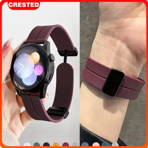 [Tali Jam] 22mm 20mm Strap for Samsung Galaxy Watch 7/FE/6/5/4/Classic/Active 2/Gear S3, Quick Release Rubber Silicone Band for Huawei Watch GT 5 4 3 2,Amazfit,Garmin,Aolon,Itel 011/012,Xiaomi Redmi 5 Active Smartwatch Accessories